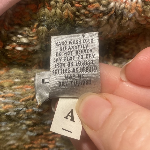 Multi-colored Chico’s Cardigan with Wooden Buttons - Picture 3 of 8